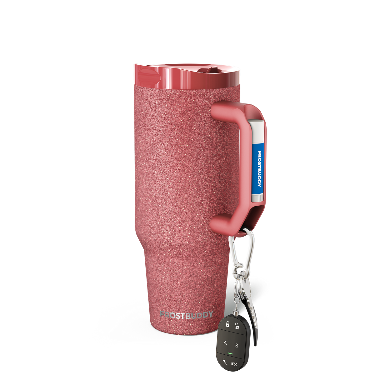 Thicc Buddy 40oz | Burgundy Glitz image 1